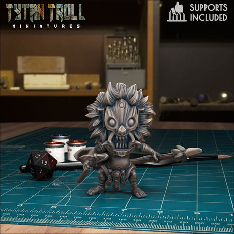 Jungle Goblins Miniature | I - Tabletop RPG & D&D miniature. Perfect for wargaming & collectors