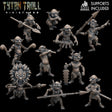 Jungle Goblins Miniature | Set of 10 - Tabletop RPG & D&D miniature. Perfect for wargaming & collectors