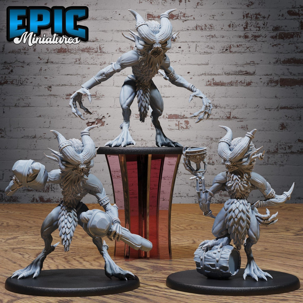 Katakan Vampire Miniature | Set of 3 - Tabletop RPG & D&D miniature. Perfect for wargaming & collectors