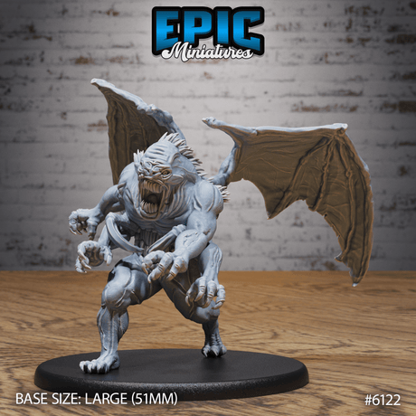 Klurichir Demon Miniature | A - Tabletop RPG & D&D miniature. Perfect for wargaming & collectors