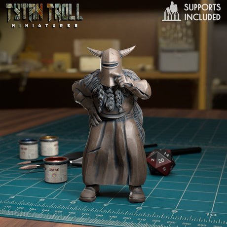 Knight Of Ne Miniature | H - Tabletop RPG & D&D miniature. Perfect for wargaming & collectors