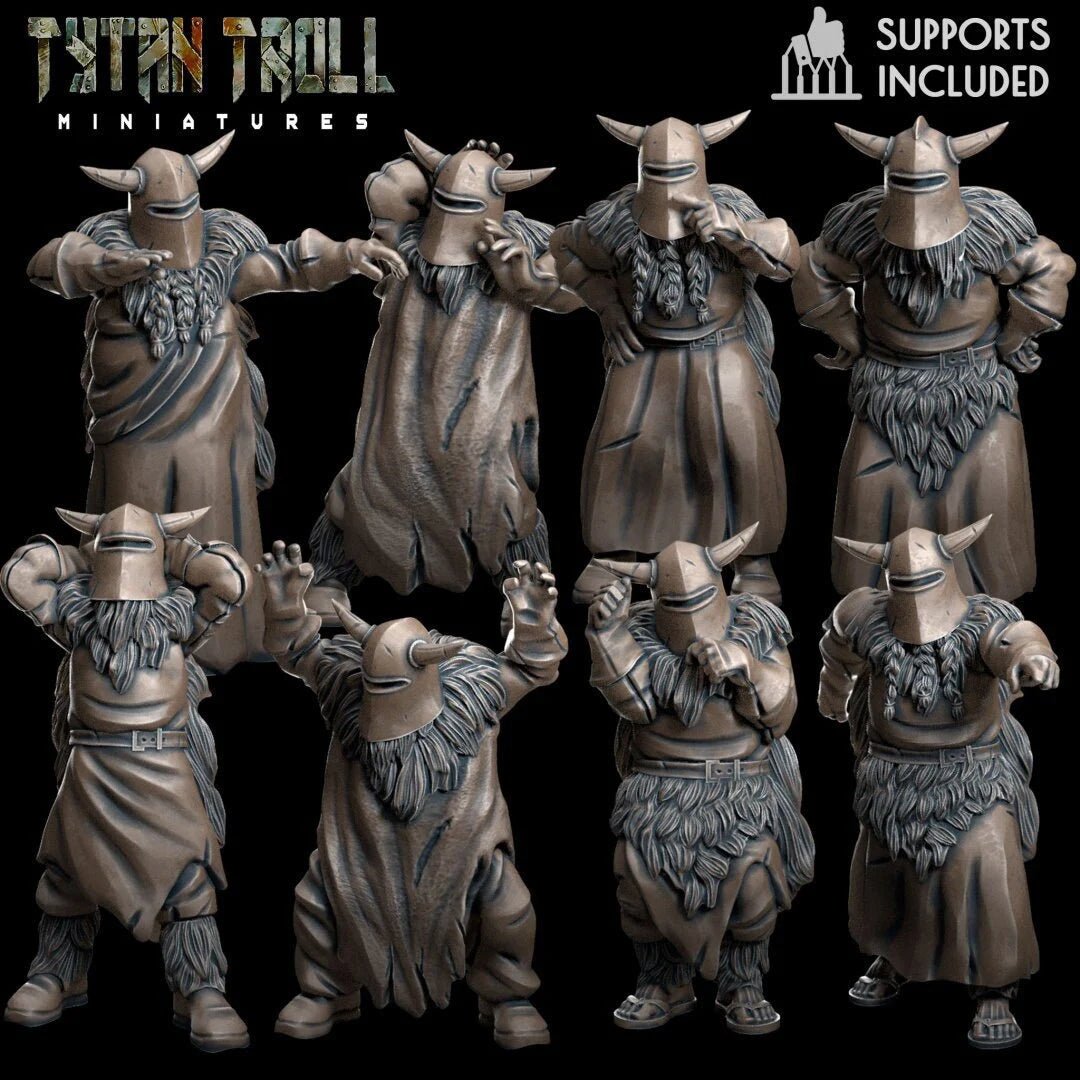 Knight Of Ne Miniature | set of 8 - Tabletop RPG & D&D miniature. Perfect for wargaming & collectors