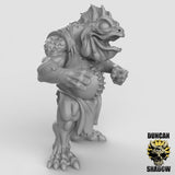 Koa Toa Fish Folk Miniature | Left - Tabletop RPG & D&D miniature. Perfect for wargaming & collectors
