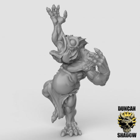 Koa Toa Fish Folk Miniature | Middle - Tabletop RPG & D&D miniature. Perfect for wargaming & collectors