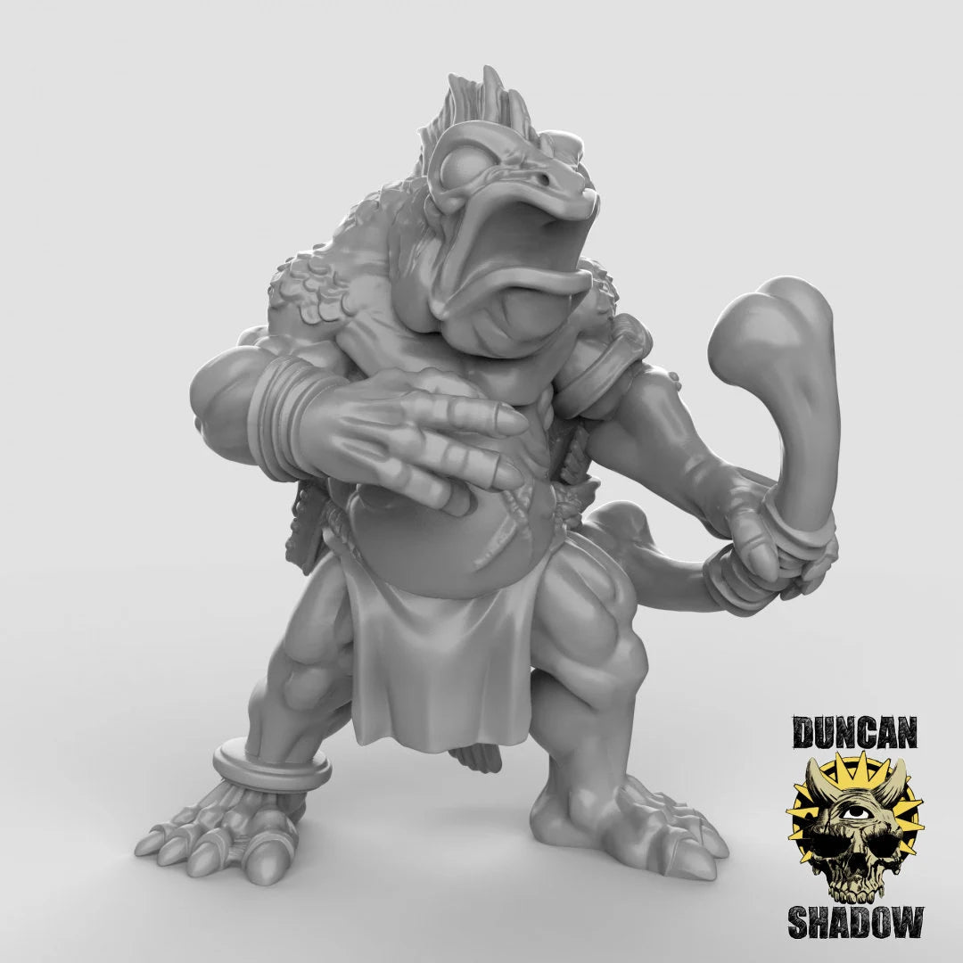 Koa Toa bowmen Miniature | B - Tabletop RPG & D&D miniature. Perfect for wargaming & collectors