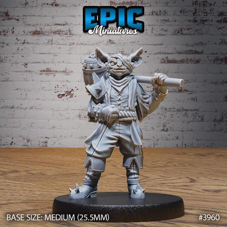 Kobold Bounty Hunter Crew Miniature | 3960 - Tabletop RPG & D&D miniature. Perfect for wargaming & collectors