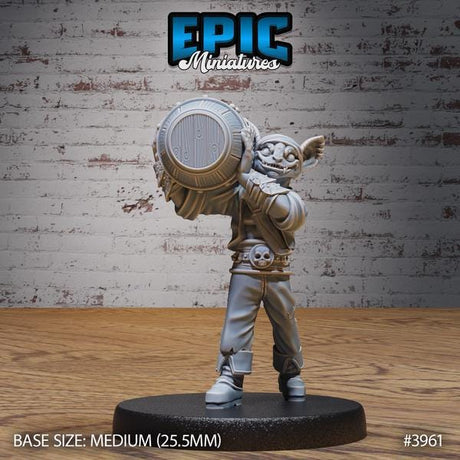 Kobold Bounty Hunter Crew Miniature | 3961 - Tabletop RPG & D&D miniature. Perfect for wargaming & collectors