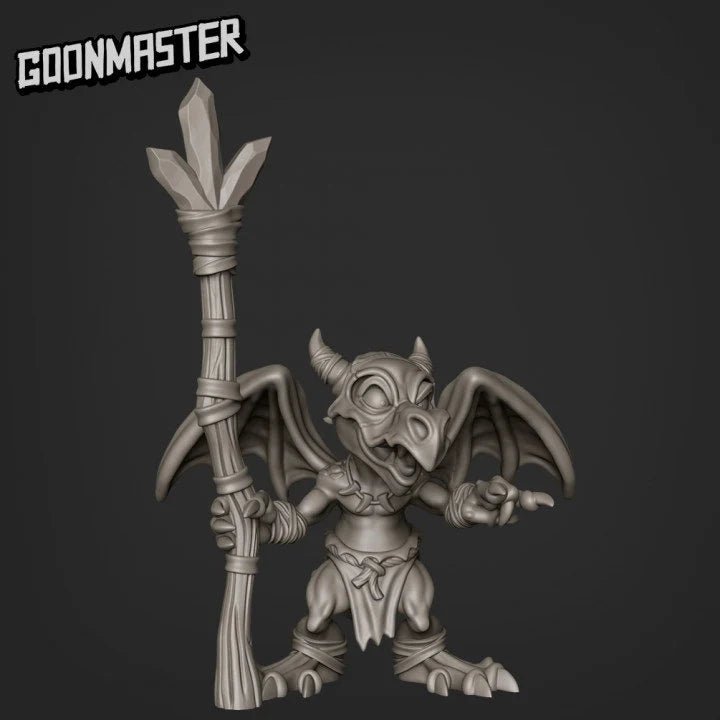 Kobold Miner Miniature | B - Tabletop RPG & D&D miniature. Perfect for wargaming & collectors