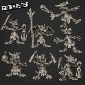 Kobold Miner Miniature | Set of 6 - Tabletop RPG & D&D miniature. Perfect for wargaming & collectors