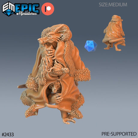 Winter Kobold Miniature set | A - Tabletop RPG & D&D miniature. Perfect for wargaming & collectors