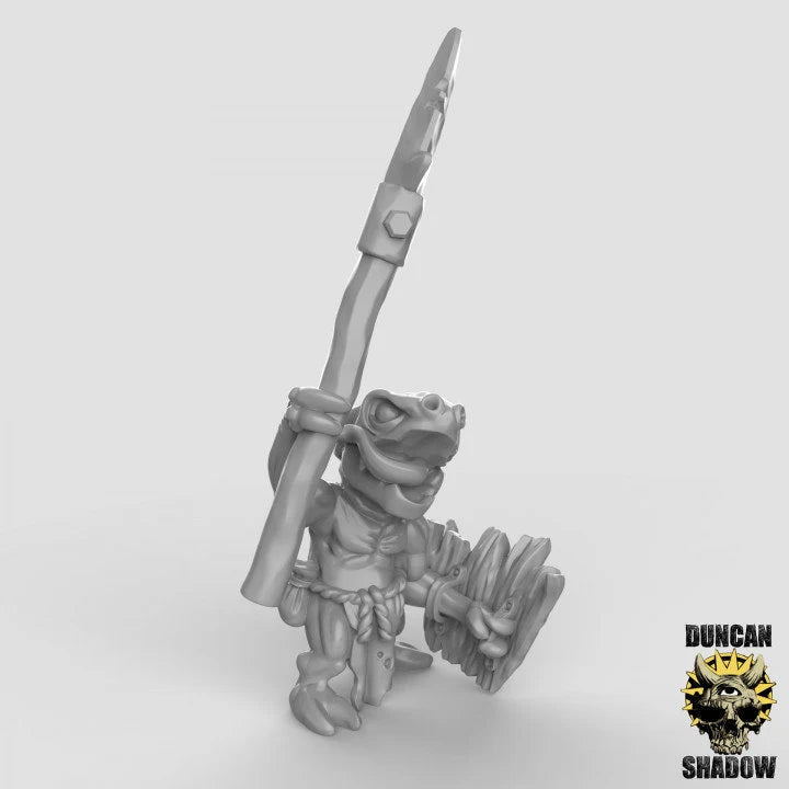 Kobold Miniature spearmen | A - Tabletop RPG & D&D miniature. Perfect for wargaming & collectors