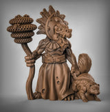 Kobold shaman Miniature | B - Tabletop RPG & D&D miniature. Perfect for wargaming & collectors