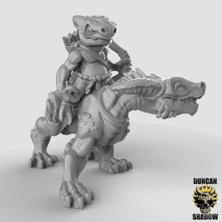Kobold Miniature Mounted Riders | B - Tabletop RPG & D&D miniature. Perfect for wargaming & collectors