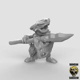 Kobold Miniature spearmen | C - Tabletop RPG & D&D miniature. Perfect for wargaming & collectors