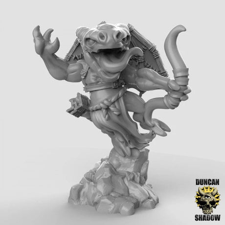 Winged Kobold Archer Miniature | C - Tabletop RPG & D&D miniature. Perfect for wargaming & collectors