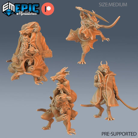 Winter Kobold Miniature | Full Set All Models - Tabletop RPG & D&D miniature. Perfect for wargaming & collectors