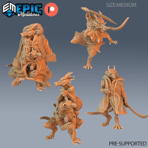 Winter Kobold Miniature set | Set of 4 - Tabletop RPG & D&D miniature. Perfect for wargaming & collectors