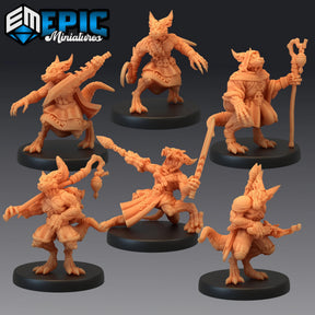 Kobold Miniature set | Set of 8 - Tabletop RPG & D&D miniature. Perfect for wargaming & collectors