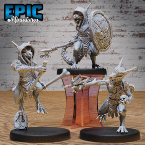 Kobold Minion, Red Kobold Miniature | Full Set All Models - Tabletop RPG & D&D miniature. Perfect for wargaming & collectors