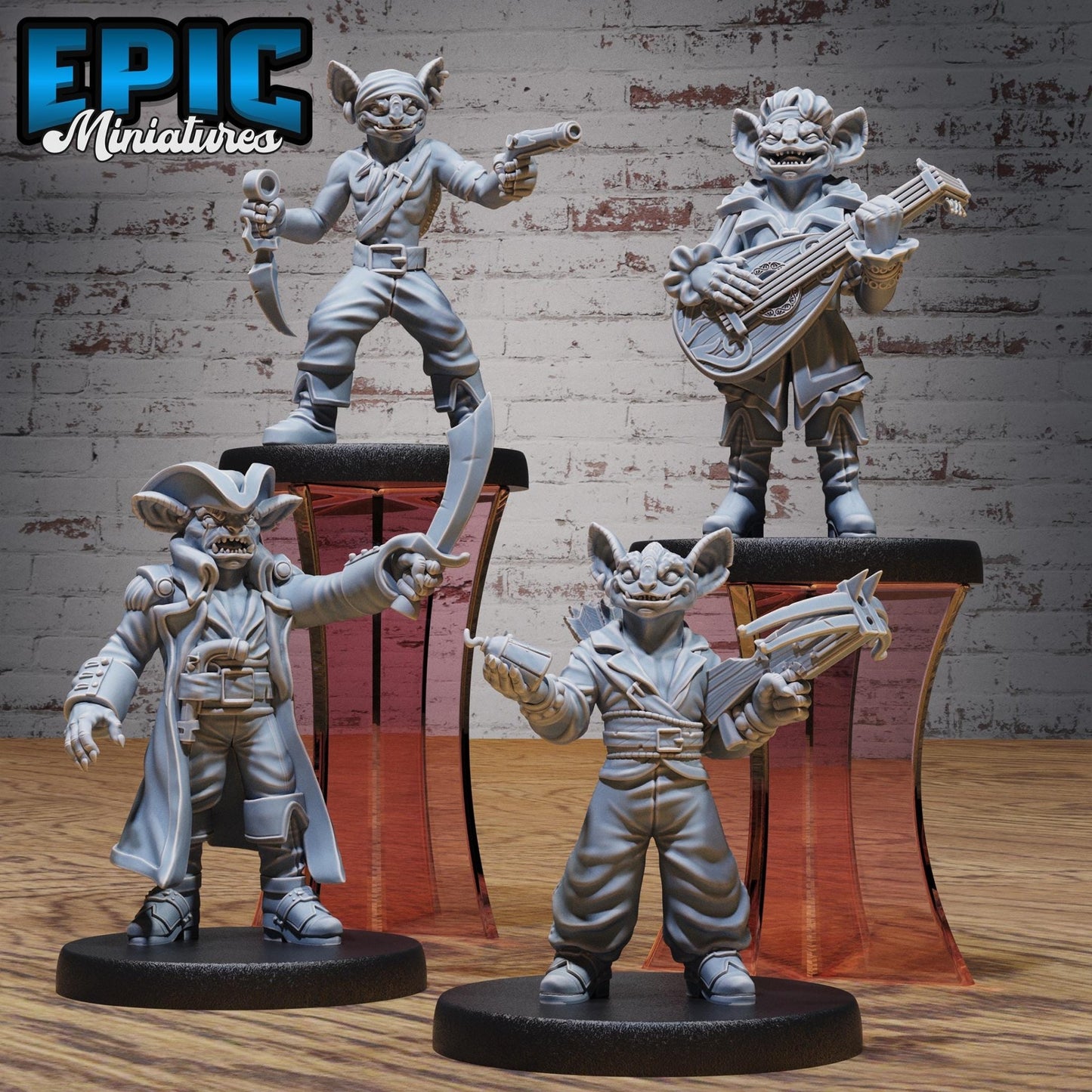 Kobold Pirate Miniature - Full Set All Models - 32mm