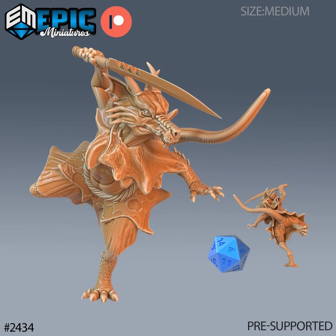 Kobold Series 1 Miniature | Premium Quality 3D Printed - D - 28mm