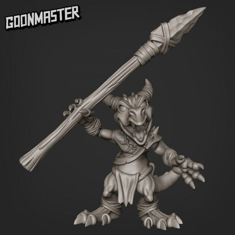 Kobold Spearmen Miniature | D - Tabletop RPG & D&D miniature. Perfect for wargaming & collectors