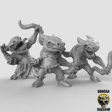 Kobolds Group Miniature | Set of 3 - Tabletop RPG & D&D miniature. Perfect for wargaming & collectors