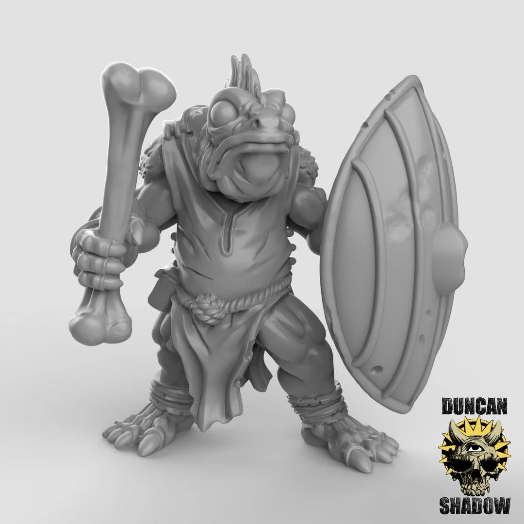 Koi Fish folk defender Miniature | C - Tabletop RPG & D&D miniature. Perfect for wargaming & collectors