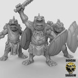 Koi Fish folk defender Miniature | Set of 3 - Tabletop RPG & D&D miniature. Perfect for wargaming & collectors