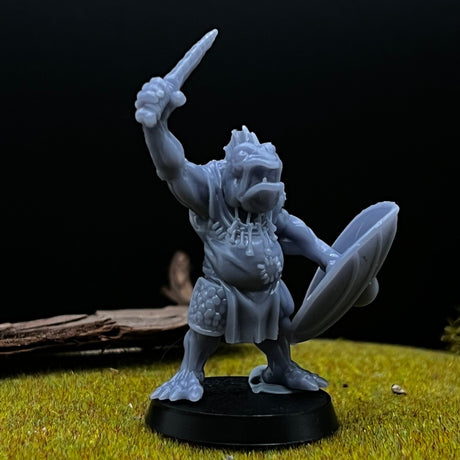 Koi Fish folk defender Miniature | Set of 3 - Tabletop RPG & D&D miniature. Perfect for wargaming & collectors