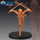 Kunoichi Miniature | B - Tabletop RPG & D&D miniature. Perfect for wargaming & collectors