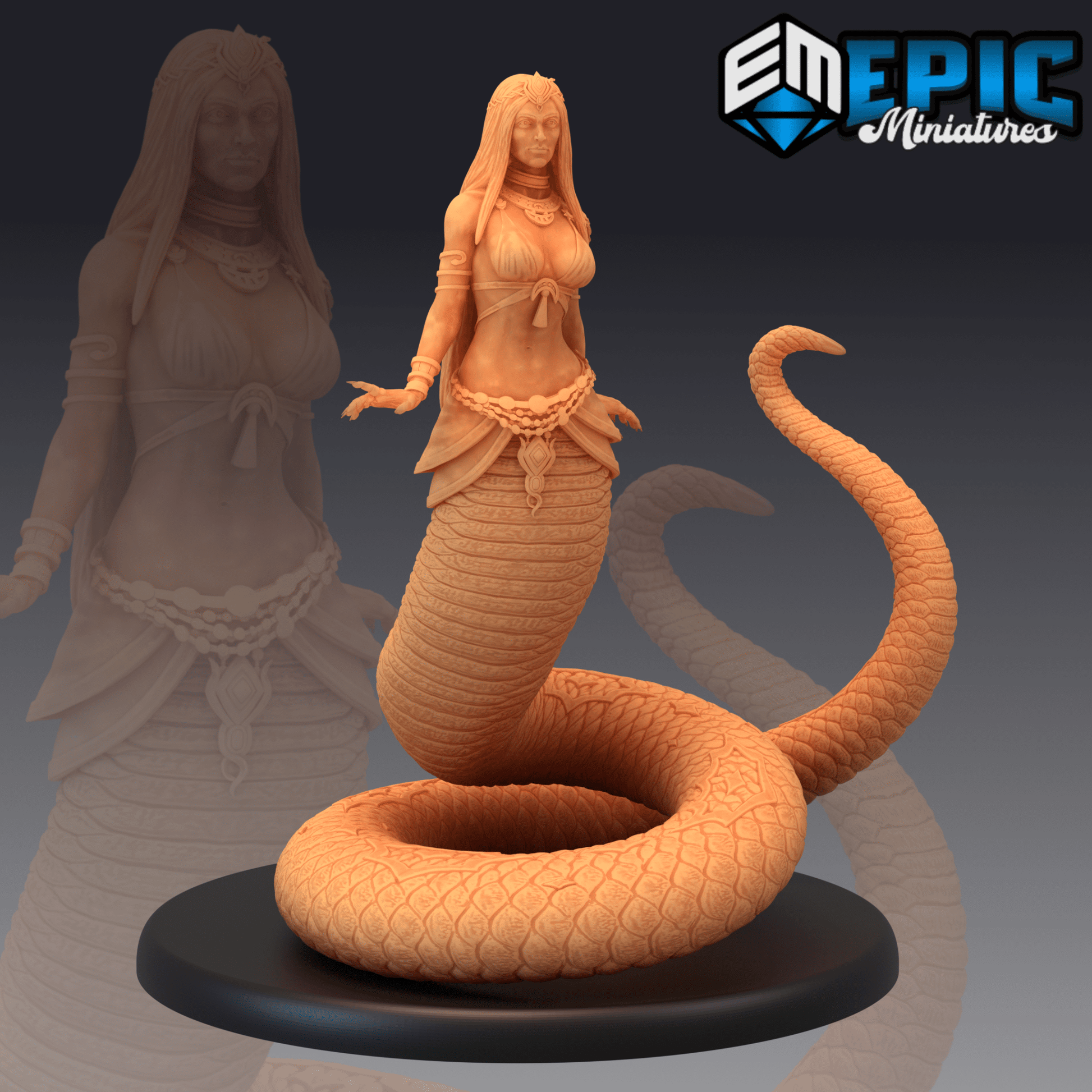 Lamia Monster Miniature - A - 28mm