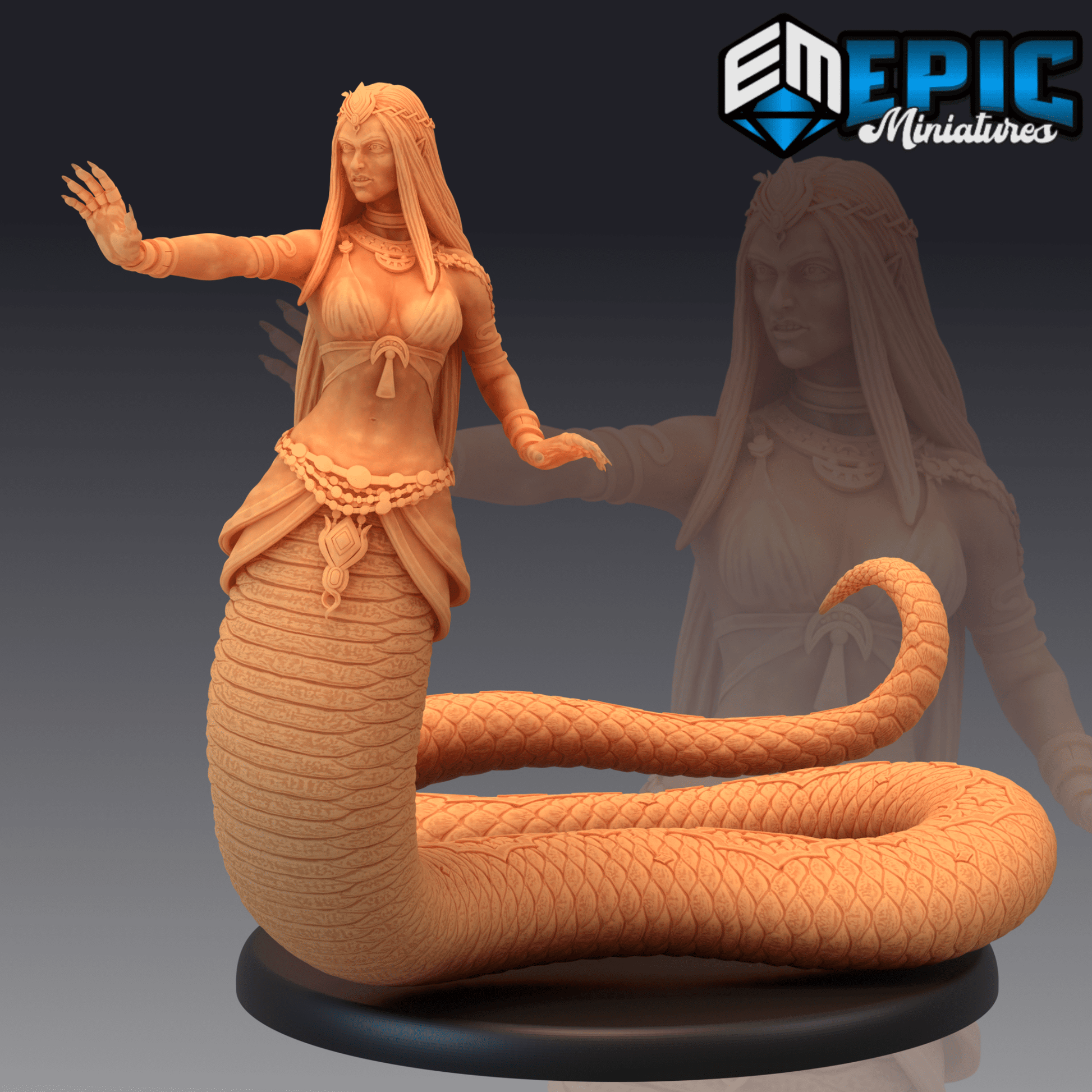 Lamia Monster Miniature - B - 28mm