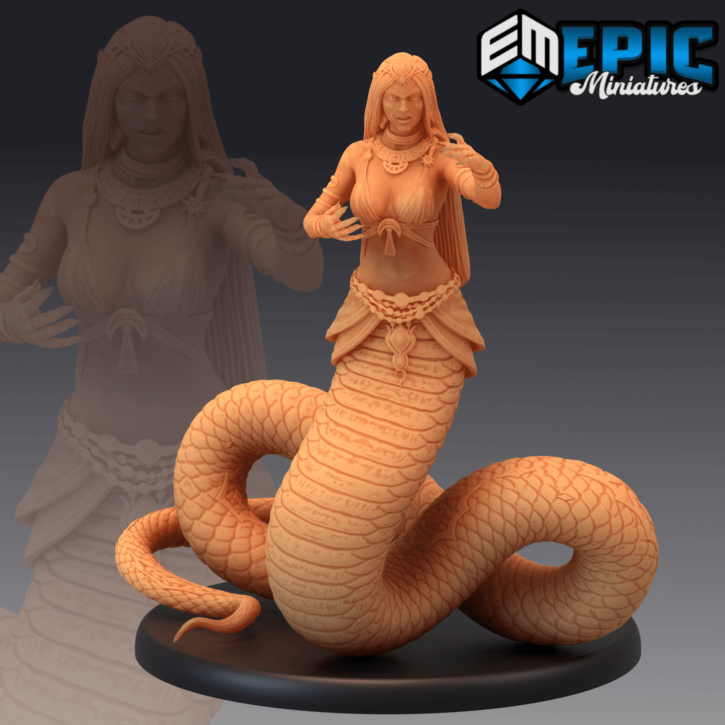 Lamia Monster Miniature - C - 28mm