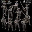Landsnecht Mercenary Miniature | Set of 10 - Tabletop RPG & D&D miniature. Perfect for wargaming & collectors