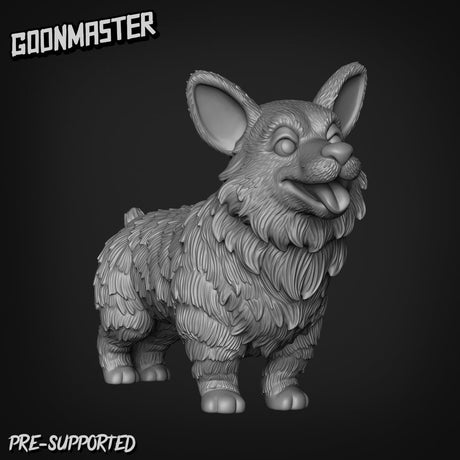 Large Corgi Miniature | A - Tabletop RPG & D&D miniature. Perfect for wargaming & collectors