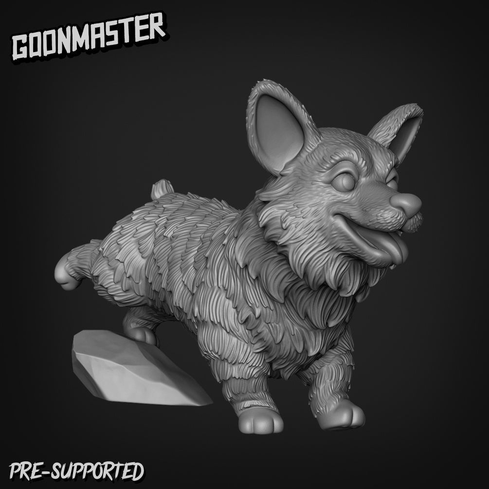 Large Corgi Miniature | B - Tabletop RPG & D&D miniature. Perfect for wargaming & collectors