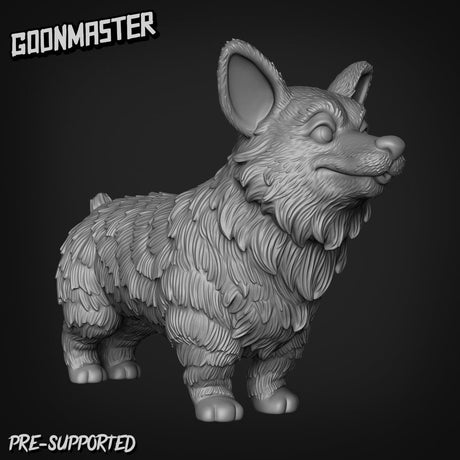 Large Corgi Miniature | D - Tabletop RPG & D&D miniature. Perfect for wargaming & collectors