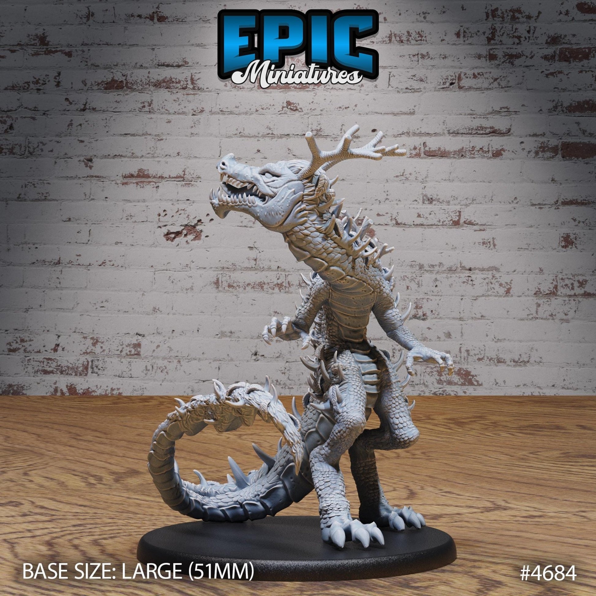 Large Dino, Reptile Swamp Monster Miniature - 4683 - 28mm