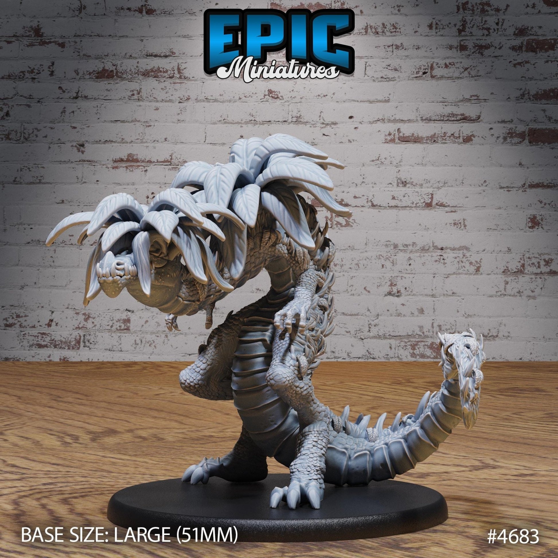 Large Dino, Reptile Swamp Monster Miniature - 4684 - 28mm