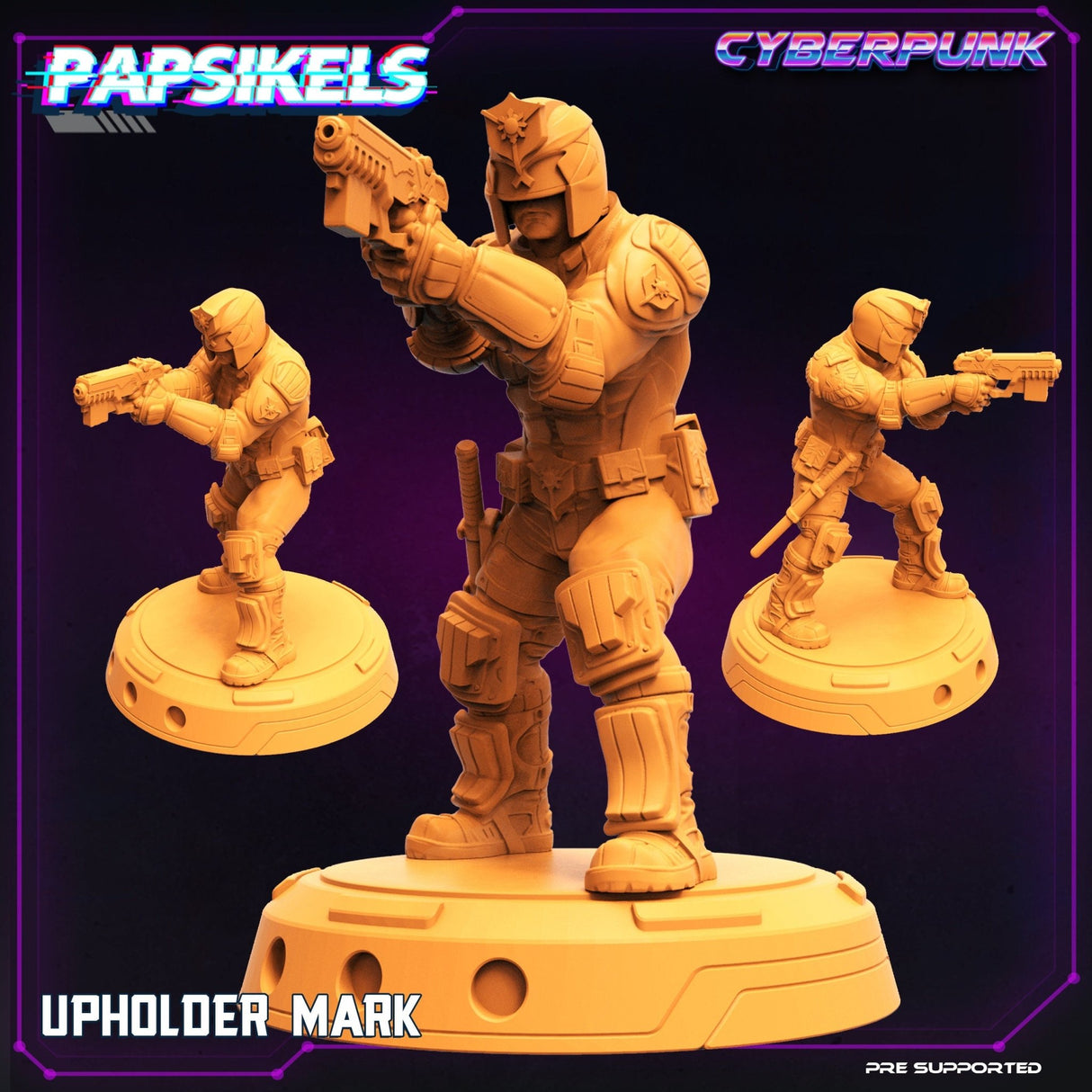 Law Upholders Miniature | Mark - Tabletop RPG & D&D miniature. Perfect for wargaming & collectors