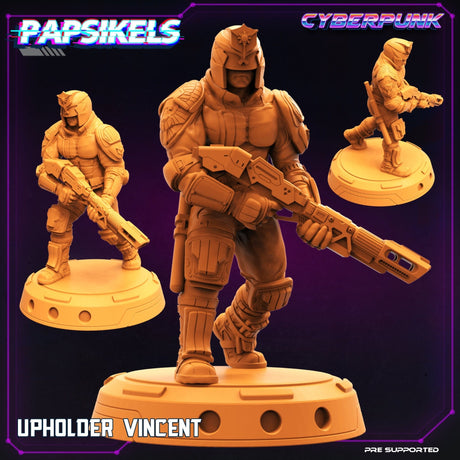 Law Upholders Miniature | Vincent - Tabletop RPG & D&D miniature. Perfect for wargaming & collectors