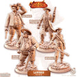 Lawmen Wild West Enforcer Miniature | Set of 4 - Tabletop RPG & D&D miniature. Perfect for wargaming & collectors