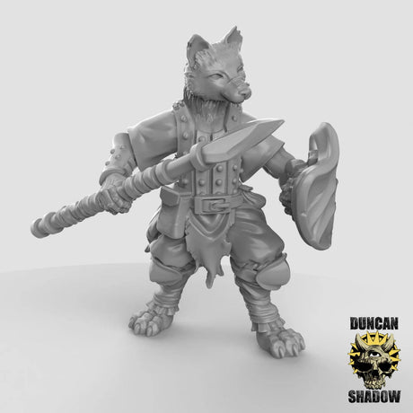Leema Spearmen Miniature | C - Tabletop RPG & D&D miniature. Perfect for wargaming & collectors