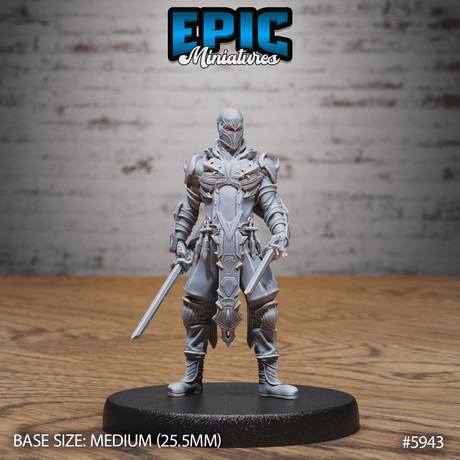Legendary Ninja Miniature | A - Tabletop RPG & D&D miniature. Perfect for wargaming & collectors