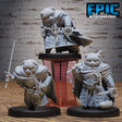 Legendary Teddy Knight Miniature | Set of 3 - Tabletop RPG & D&D miniature. Perfect for wargaming & collectors