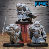 Legendary Teddy Knight Miniature | Set of 3 - Tabletop RPG & D&D miniature. Perfect for wargaming & collectors