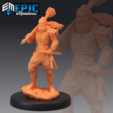 Legendary Warrior Miniature | B - Tabletop RPG & D&D miniature. Perfect for wargaming & collectors