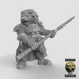 Leonin Fighter Miniature | A - Tabletop RPG & D&D miniature. Perfect for wargaming & collectors