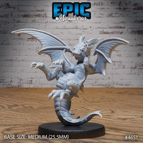 Light Dragon Miniature | 4651 - Tabletop RPG & D&D miniature. Perfect for wargaming & collectors